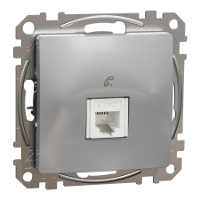 Schneider Electric Zrt. Schneider Sedna 1xRJ11 aljzat, alumínium villanyszerelés