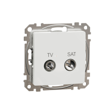 Schneider Electric Zrt. Schneider Sedna TV/SAT aljzat, átmenő, 7 dB, fehér villanyszerelés
