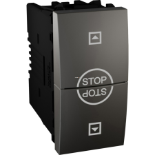 Schneider Electric Zrt. Schneider Unica redőnykapcsoló, 1M, grafit villanyszerelés