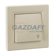 SCHNEIDER EPH0900223 ASFORA Egypólusú nyomókapcsoló, lámpajel - IP44, bézs villanyszerelés