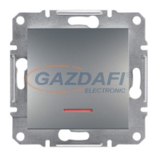SCHNEIDER EPH1400362 ASFORA Egypólusú kapcsoló, jelzőfényes, csavaros bekötés, acél villanyszerelés