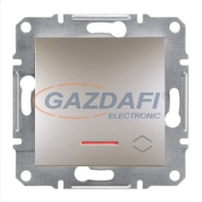 SCHNEIDER EPH1500169 ASFORA Váltókapcsoló, jelzőfényes, rugós bekötés, bronz villanyszerelés