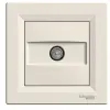 SCHNEIDER EPH3200123 ASFORA TV aljzat, végzáró, 1 dB, bézs
