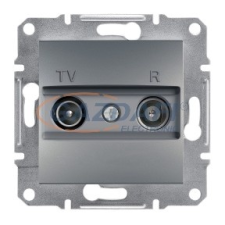 SCHNEIDER EPH3300362 ASFORA TV/R aljzat, átmenő, 8 dB, acél villanyszerelés