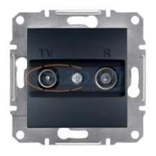 SCHNEIDER EPH3300371 ASFORA TV/R aljzat, átmenő, 8 dB, antracit villanyszerelés