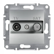SCHNEIDER EPH3400261 ASFORA TV/SAT aljzat, átmenő, 4 dB, alumínium villanyszerelés