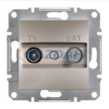 SCHNEIDER EPH3400269 ASFORA TV/SAT aljzat, átmenő, 4 dB, bronz villanyszerelés