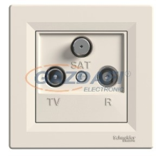 SCHNEIDER EPH3500123 ASFORA TV/R/SAT aljzat, végzáró, 1 dB, bézs villanyszerelés