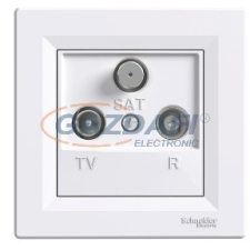 SCHNEIDER EPH3500321 ASFORA TV/R/SAT aljzat, átmenő, 8 dB, fehér villanyszerelés