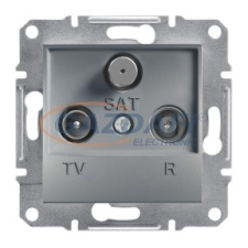 SCHNEIDER EPH3500362 ASFORA TV/R/SAT aljzat, átmenő, 8 dB, acél villanyszerelés