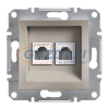 SCHNEIDER EPH4200169 ASFORA 2xRJ11 telefon aljzat, bronz