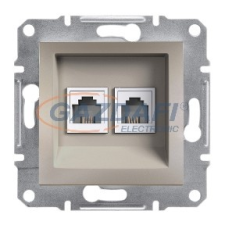 SCHNEIDER EPH4200169 ASFORA 2xRJ11 telefon aljzat, bronz villanyszerelés