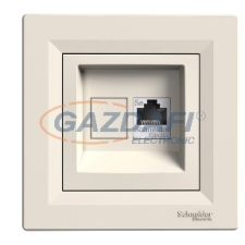 SCHNEIDER EPH4300123 ASFORA 1xRJ45 Cat5e UTP aljzat, bézs villanyszerelés