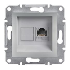 SCHNEIDER EPH4300161 ASFORA alumínium 1xRJ45 Cat5e UTP aljzat (SCHNEIDER_EPH4300161) kábel és adapter