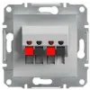 SCHNEIDER EPH5700161 ASFORA Hangszóró csatlakozó, dupla, alumínium