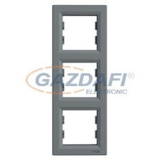 SCHNEIDER EPH5810362 ASFORA Hármas keret, függőleges, acél villanyszerelés