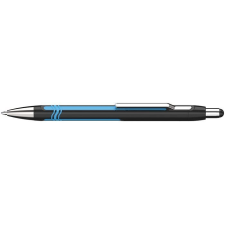 SCHNEIDER Golyóstoll, 0,7mm, nyomógombos, fekete-kék színű tolltest, SCHNEIDER, &quot;Epsilon&quot; kék toll
