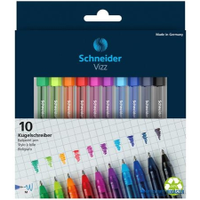 SCHNEIDER Golyóstoll készlet, 0,5 mm, kupakos, SCHNEIDER "Vizz", vegyes színek toll