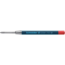 SCHNEIDER Golyóstollbetét, 0,5 mm, SCHNEIDER "Slider 755", piros tollbetét
