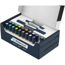 SCHNEIDER Kétvégű marker készlet, 27 darabos, SCHNEIDER "Paint-It 040 Twin marker Set 2", 10 különböző szín filctoll, marker