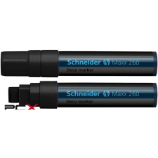 SCHNEIDER Krétamarker, 5-15 mm, SCHNEIDER &quot;Maxx 260&quot;, fekete filctoll, marker