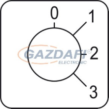 SCHNEIDER KZ18043 Harmony K bütykös kapcsoló címke, 0-3 - 45 x 45 mm villanyszerelés