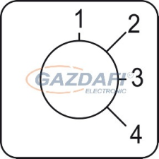 SCHNEIDER KZ18417 Harmony K bütykös kapcsoló címke, 1-4 - 45 x 45 mm villanyszerelés