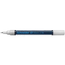 SCHNEIDER Lakkmarker, 0,8 mm, SCHNEIDER &quot;Maxx 278&quot;, fehér filctoll, marker