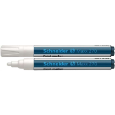 SCHNEIDER Lakkmarker, 1-3 mm, SCHNEIDER "Maxx 270", fehér filctoll, marker