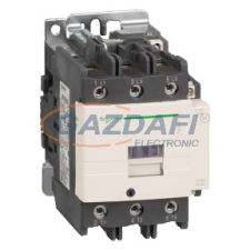  SCHNEIDER LC1D95M7 AC mágneskapcsoló, 45kW/95A (400V, AC3), csavaros csatlakozás, 1Z+1NY villanyszerelés
