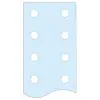 SCHNEIDER LVS04512 Lyukasztott PE sín, 25x5mm