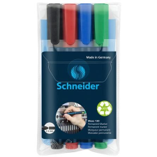 SCHNEIDER "Maxx 130" alkoholos marker készlet 4 különböző szín (113094) (sch113094) filctoll, marker