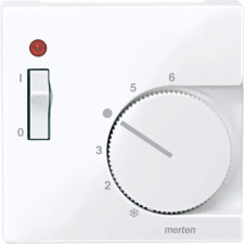 SCHNEIDER MERTEN Fedlap kapcsolós termosztátokhoz, System-M, aktív fehér, antibakteriális 534825 Schneider villanyszerelés