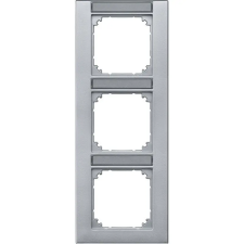 SCHNEIDER MERTEN M-Plan feliratozható hármas, függőleges keret, alumínium 476360 Schneider villanyszerelés