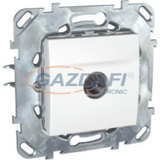 SCHNEIDER MGU50.465.18Z UNICA TV aljzat, végzáró, 11dB,anya.CSP.rendsz.fehér villanyszerelés