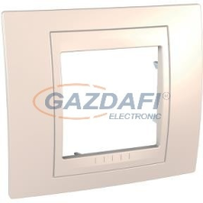 SCHNEIDER MGU6.002.25 UNICA Plus egyes keret, krém betéttel, krém villanyszerelés