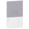 SCHNEIDER MIP22104T MINI PRAGMA Kiselosztó, tejüveg hatású átlátszó ajtó, süllyesztett, 1x4 modul, PEN sín, komplett, fehér