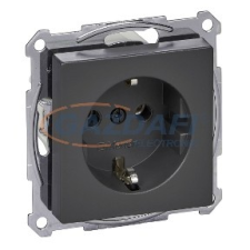 SCHNEIDER MTN2301-0414 MERTEN 2P+F csatlakozóaljzat, rugós bekötés, 16A, System-M, antracit villanyszerelés
