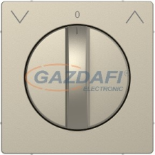 SCHNEIDER MTN3875-6033 MERTEN Fedlap, forgatógombos redőnynyomóhoz, D-Life, szahara villanyszerelés