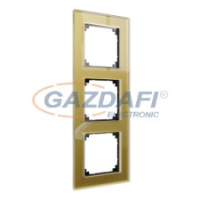 SCHNEIDER MTN4030-3241 MERTEN M-Elegance hármas keret, arany (üveg) villanyszerelés