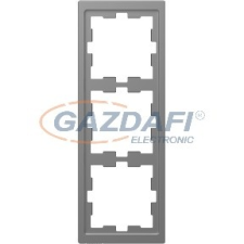 SCHNEIDER MTN4030-6536 MERTEN D-Life hármas keret, acél villanyszerelés