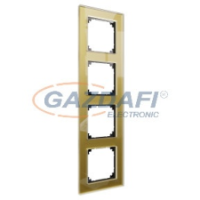 SCHNEIDER MTN4040-3241 MERTEN M-Elegance négyes keret, arany (üveg) villanyszerelés