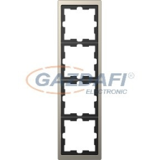 SCHNEIDER MTN4040-6550 MERTEN D-Life négyes keret, nikkel villanyszerelés