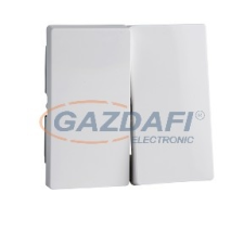 SCHNEIDER MTN432525 MERTEN Dupla billentyű, System-M, aktív fehér, antibakteriális villanyszerelés