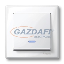SCHNEIDER MTN436019 MERTEN Billentyű, fényjelzős funkciókhoz, System-M, polárfehér villanyszerelés