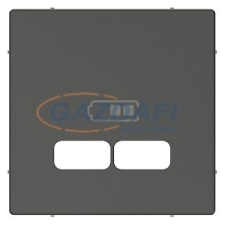 SCHNEIDER MTN4367-0414 MERTEN USB töltő burkolat, System-M, antracit villanyszerelés