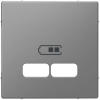 SCHNEIDER MTN4367-6036 MERTEN USB töltő burkolat, D-Life, acél