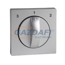 SCHNEIDER MTN437160 MERTEN Fedlap forgatógombos ventilátor kapcsolóhoz, System-M, alumínium villanyszerelés