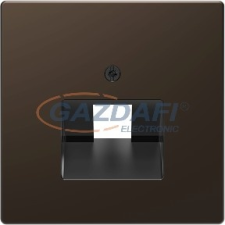 SCHNEIDER MTN4521-6052 MERTEN Fedlap, 1xRJ45 aljzathoz, D-Life, mokka villanyszerelés