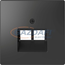 SCHNEIDER MTN4522-6034 MERTEN Fedlap, 2xRJ45 aljzathoz, D-Life, antracit villanyszerelés